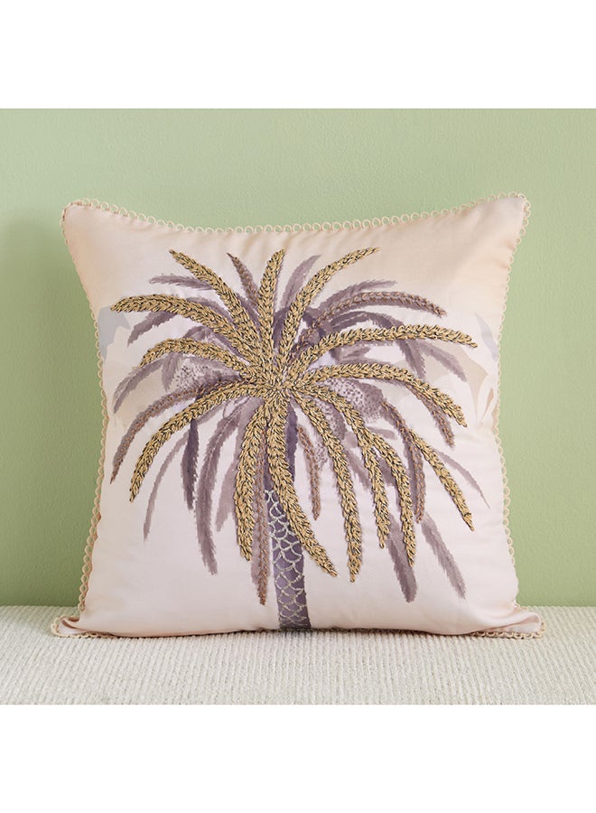 Home Box وسادة نخيل واحة الصحراء - وردي - 50x50 سم - Image 1